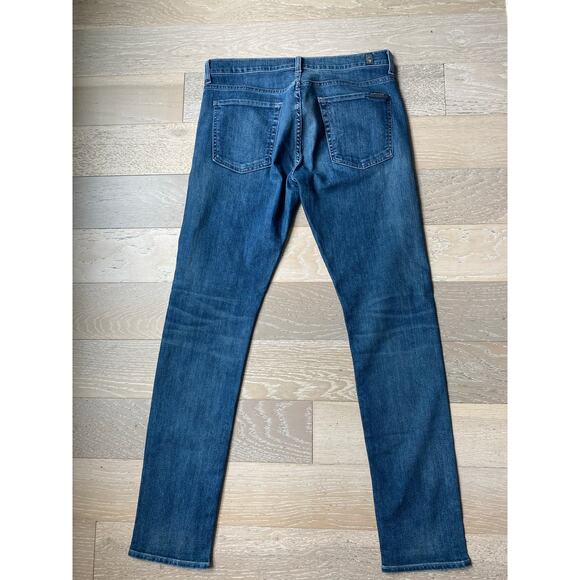 7 For All Man Kind Paxtyn Denim Blue Jeans Men Size 33 - Picture 2 of 4